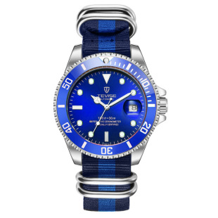 瑞士TEVISE特威斯夜光水鬼全自动机械watches men手表男表