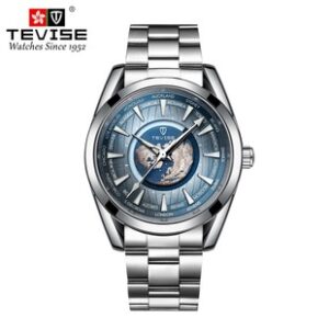 TEVISE品牌手表2024新款一件代发透底多功能全自动大表盘机械表